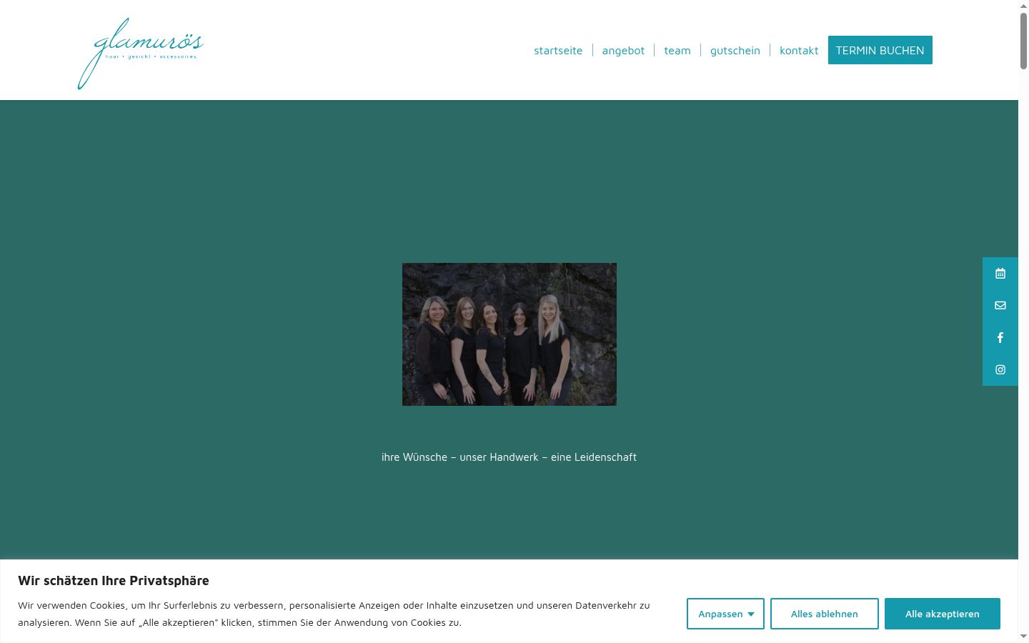 Screenshot van de toestemmingsbanner zoals getoond vóór enige interactie