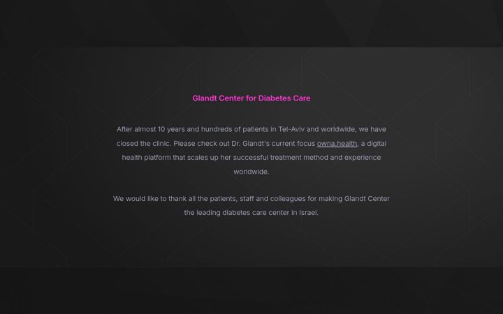 Screenshot of glandt.co.il