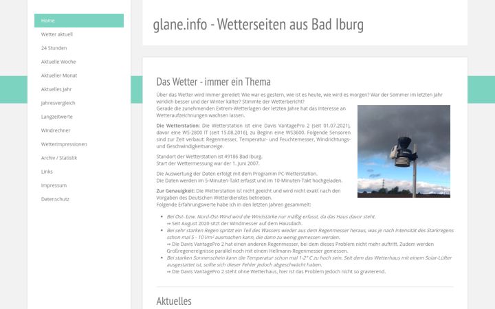 Screenshot of glane.info