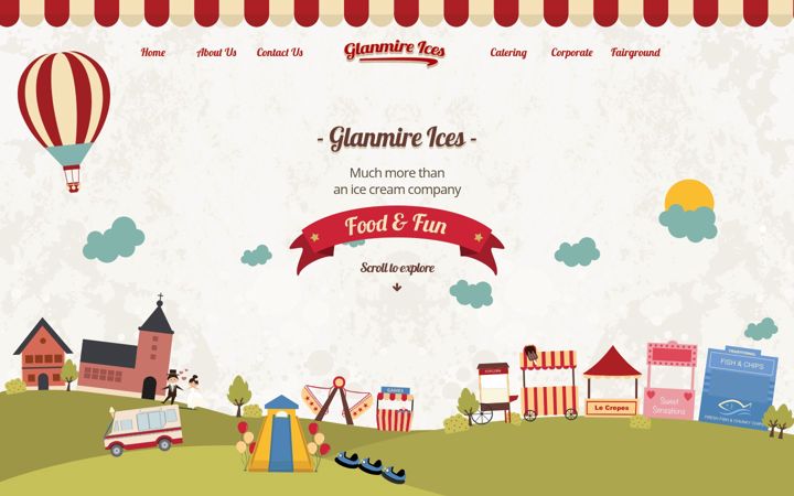 Screenshot of glanmireices.com