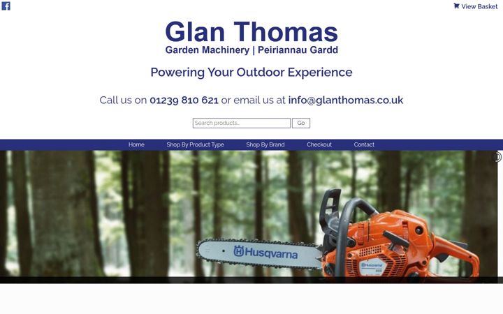 Screenshot of glanthomas.co.uk