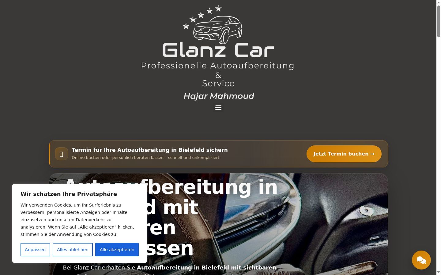 Screenshot van de toestemmingsbanner zoals getoond vóór enige interactie