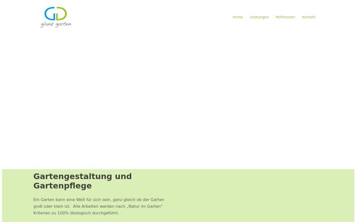 Screenshot of glanz-garten.at