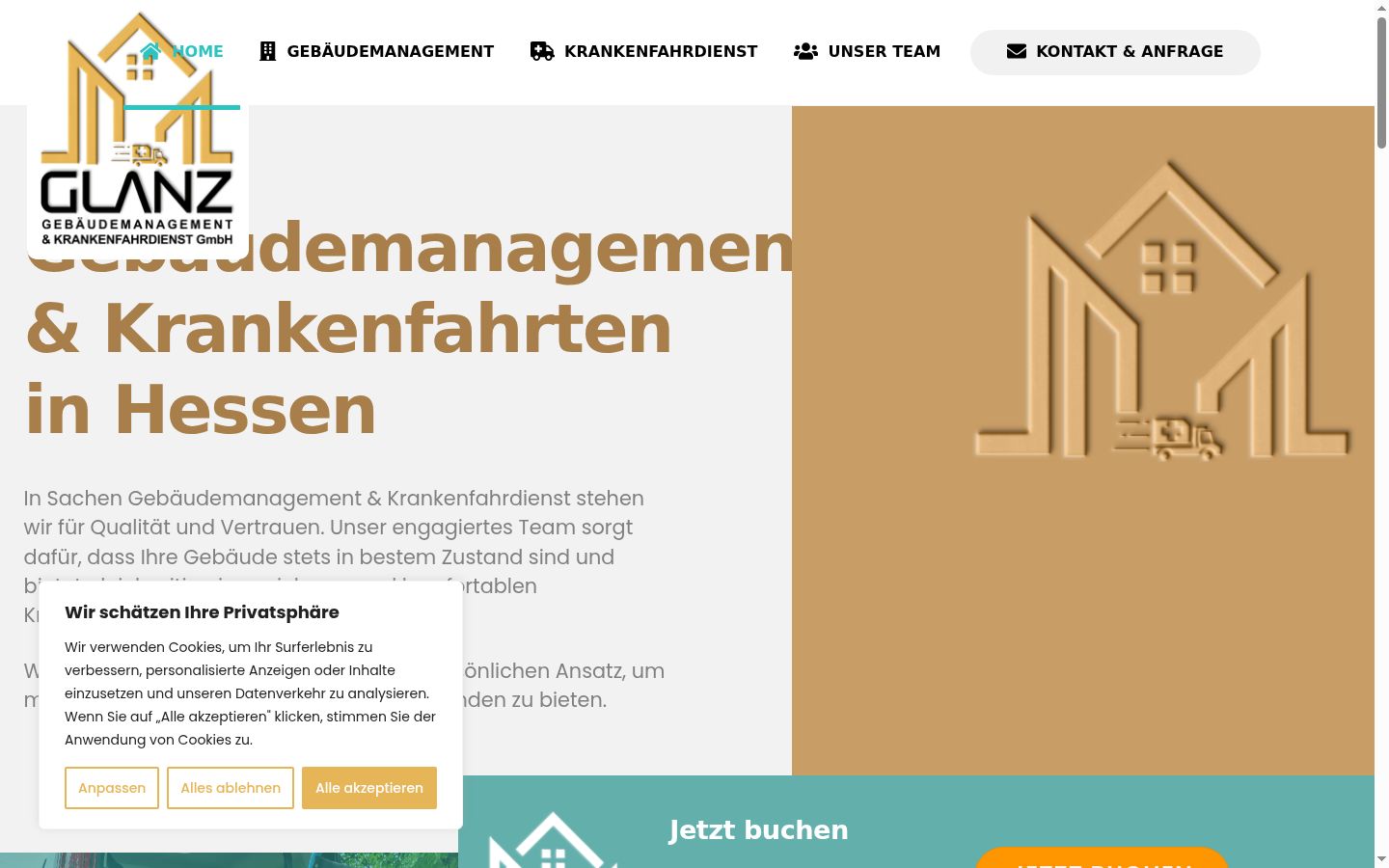 Screenshot van de toestemmingsbanner zoals getoond vóór enige interactie