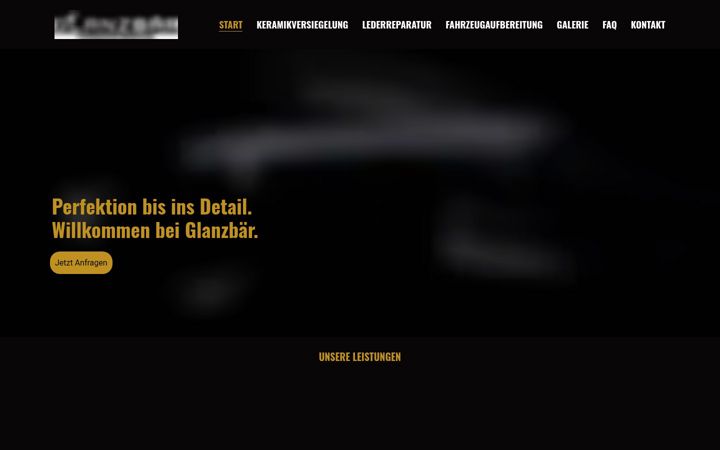 Screenshot stránky glanzbaer.de