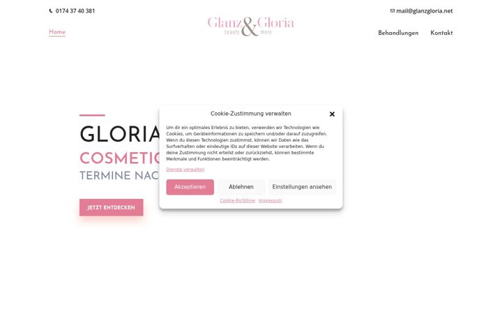Screenshot of glanzgloria.net