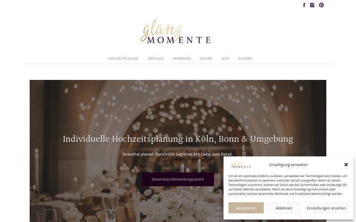 Screenshot of glanzmomente.de