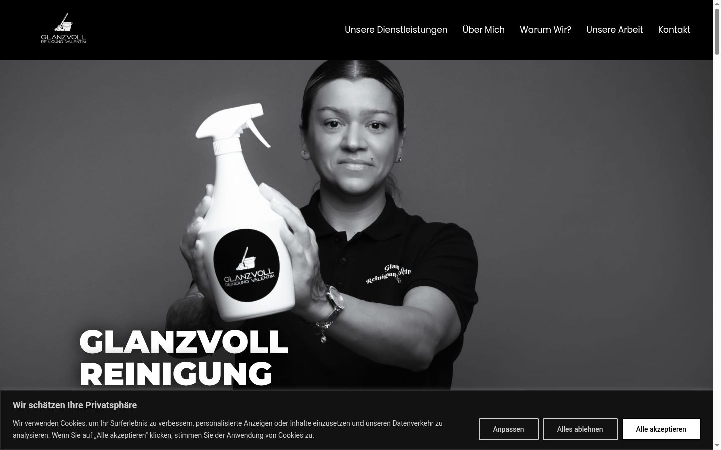 Snímek obrazovky baneru souhlasu zobrazeného před jakoukoli interakcí