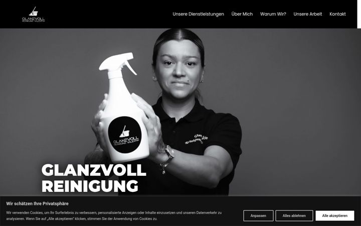 Screenshot of glanzvollreinigung.ch