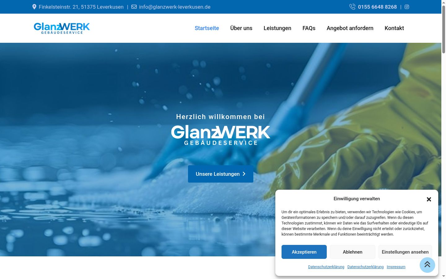 Screenshot tal-banner tal-kunsens muri qabel kwalunkwe interazzjoni