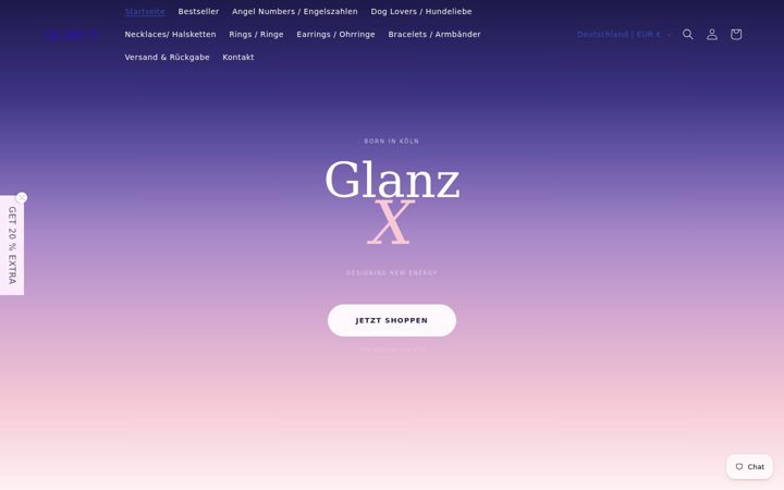 Screenshot of glanzx.de