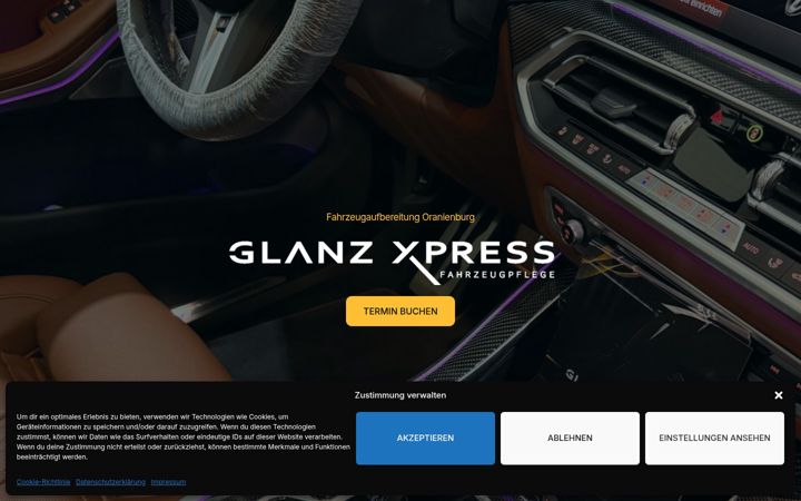 Screenshot of glanzxpress.de
