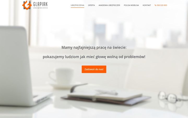 Screenshot of glapiak-ubezpieczenia.pl