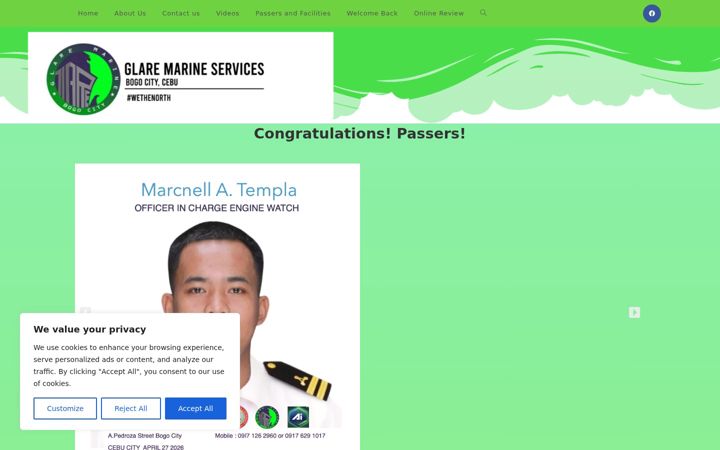 Screenshot of glarebogo.com