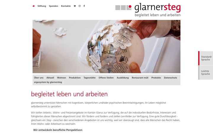 Screenshot of glarnersteg.ch