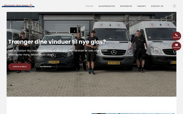 Screenshot of glas-hans.dk