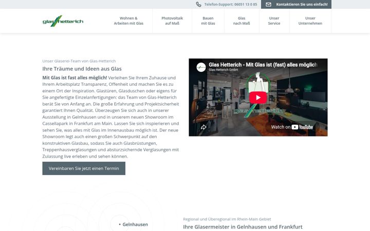 Screenshot of glas-hetterich.de