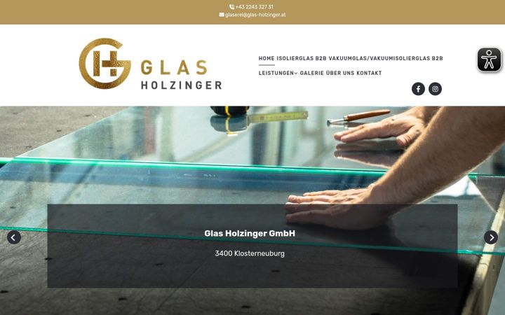 Zrzut ekranu glas-holzinger.at