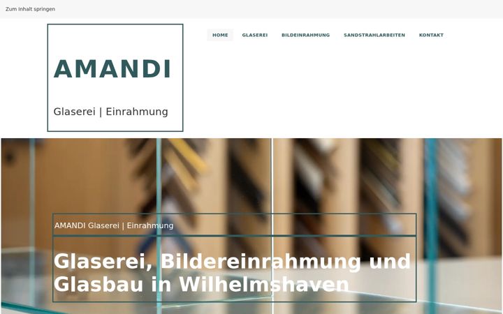 Screenshot di glas-kunst-amandi.de