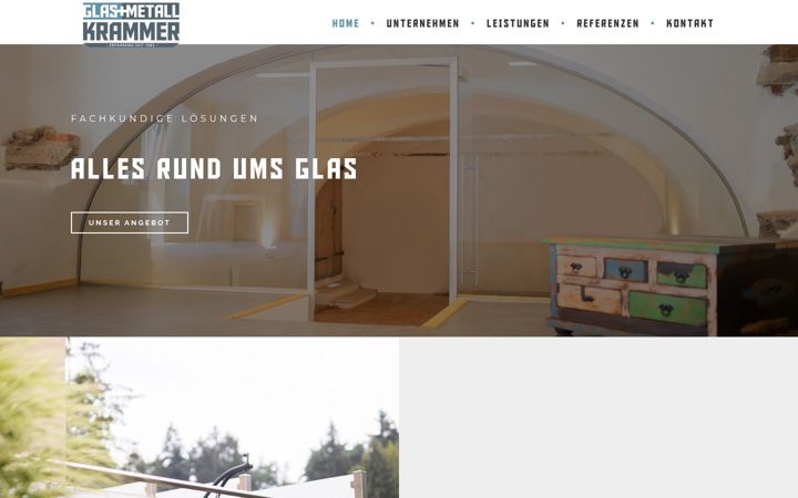 Screenshot of glas-metall-krammer.at