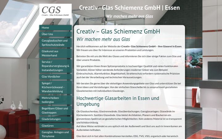 Screenshot of glas-schiemenz.de