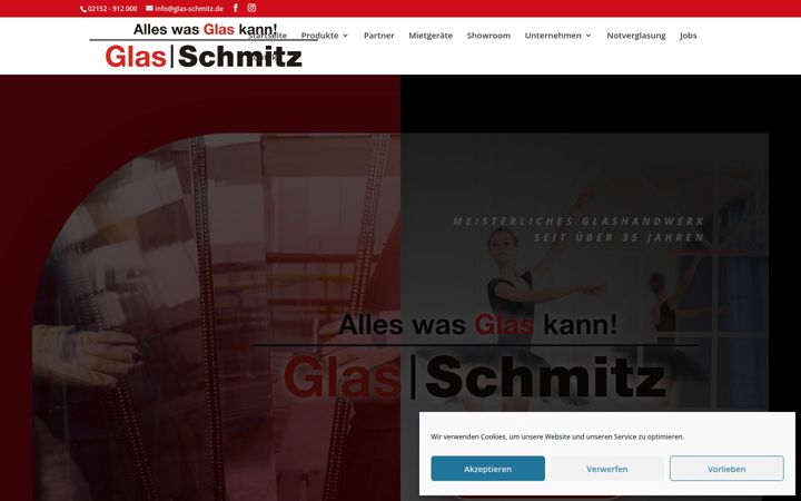 Screenshot of glas-schmitz.de