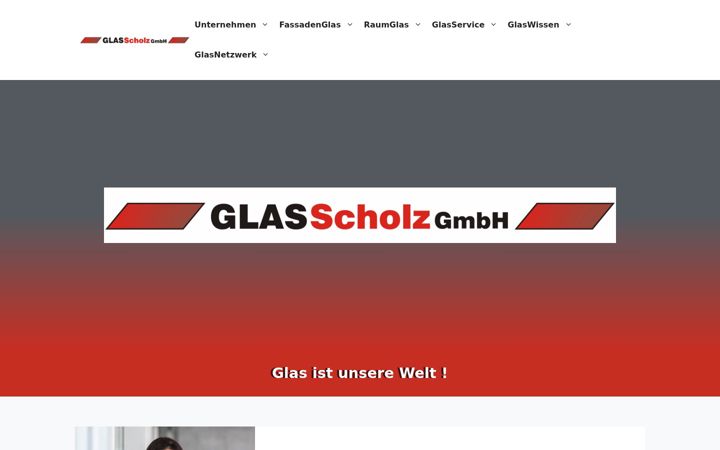 Screenshot of glas-scholz.de