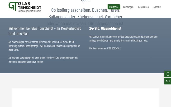 Screenshot of glas-tonscheidt.de
