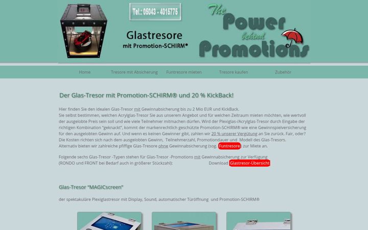 Screenshot of glas-tresor.de