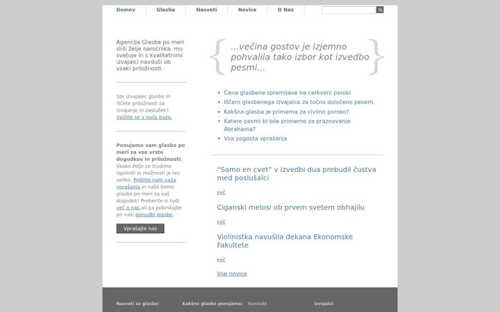 Screenshot of glasbapomeri.com