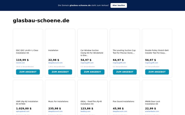 Screenshot of glasbau-schoene.de