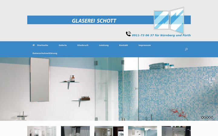 Screenshot of glasbau-schott.de