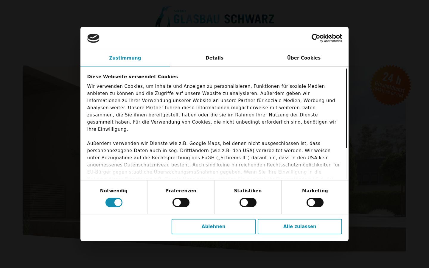 Screenshot tal-banner tal-kunsens muri qabel kwalunkwe interazzjoni