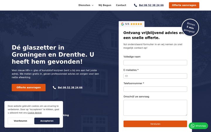 Screenshot di glasboerger.nl