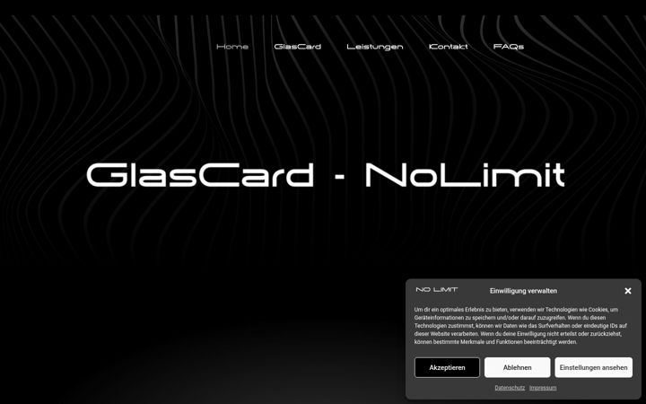 Screenshot of glascard-nolimit.de
