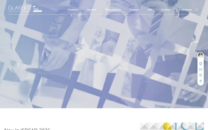 Screenshot of glasercad.com