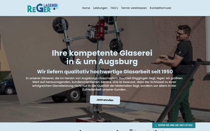 Screenshot of glaserei-augsburg.com