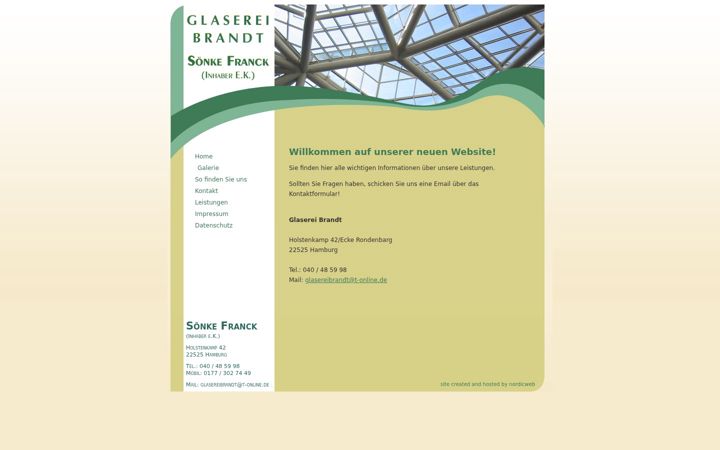 Screenshot of glaserei-brandt.de