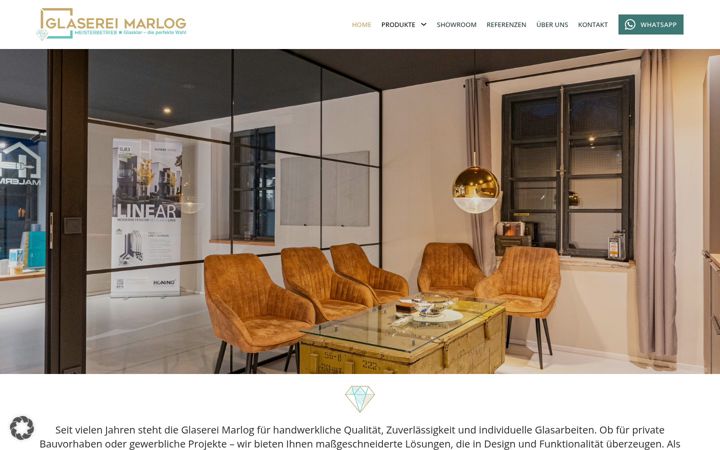 Screenshot of glaserei-marlog.de