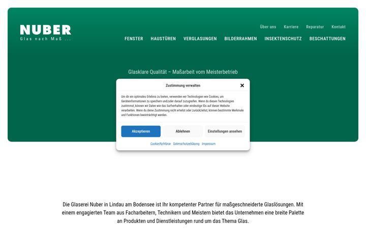 Screenshot of glaserei-nuber.de