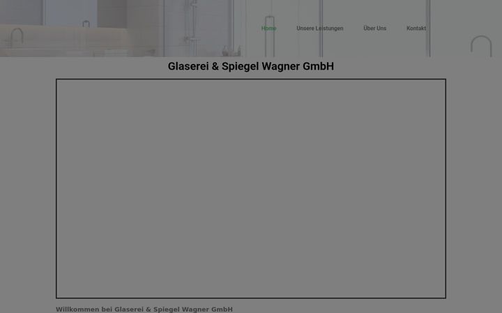 Screenshot of glaserei-wagner.de