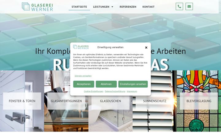 Screenshot of glaserei-werner-erfurt.de