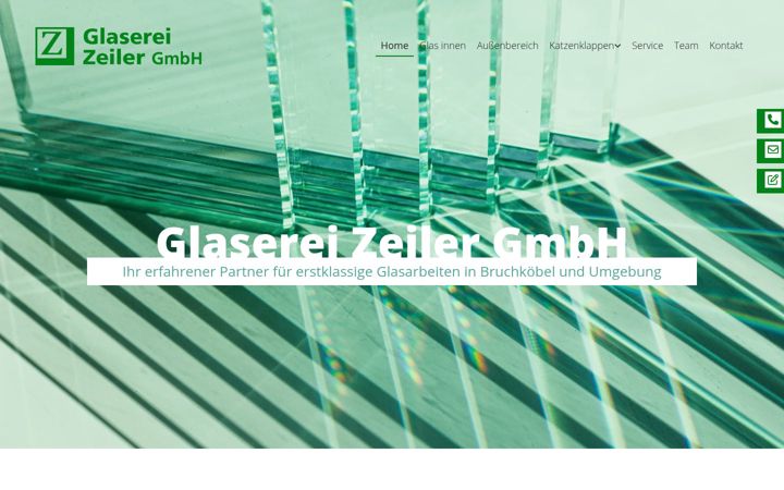 Screenshot of glaserei-zeiler.de