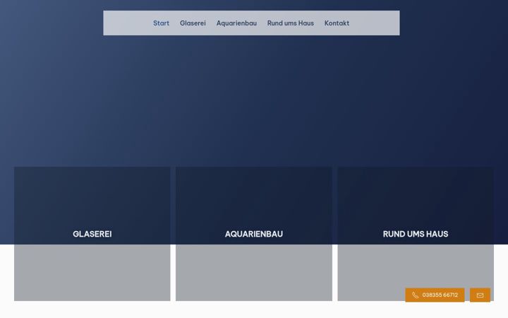 Screenshot of glaserei-zuessow.de