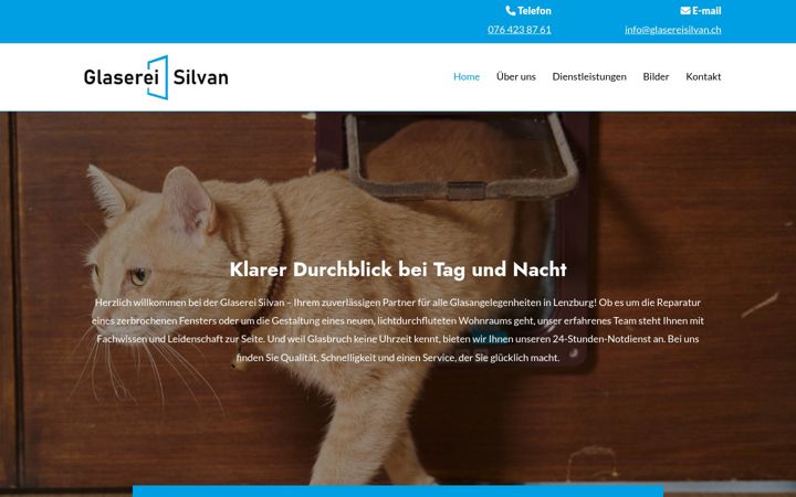 Screenshot of glasereisilvan.ch