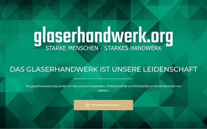Screenshot of glaserhandwerk.org