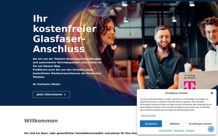 Screenshot of glasfaserexperte.eu