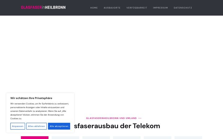Screenshot of glasfaserinheilbronn.de