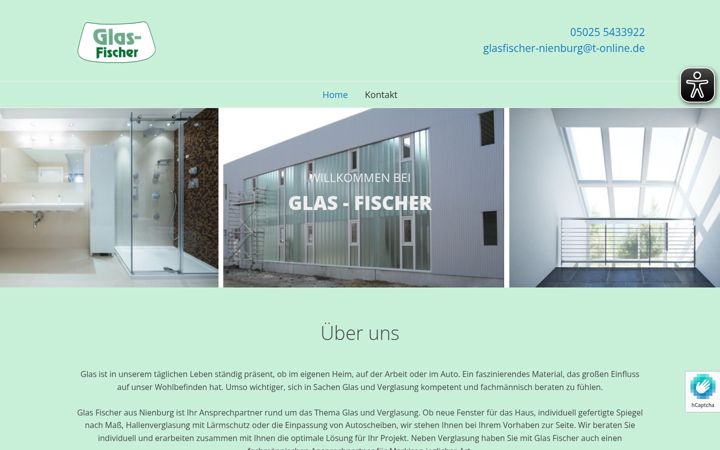 Screenshot of glasfischer-nienburg.de