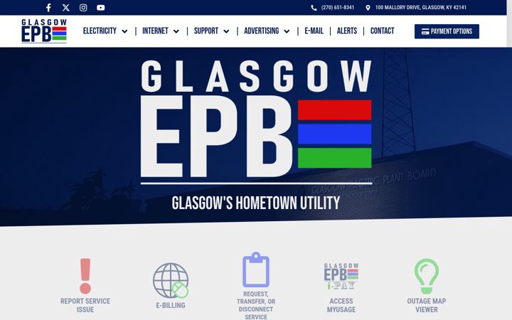 Screenshot of glasgow-ky.com